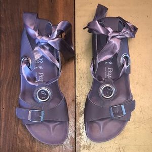 Lavender Birkenstock Papillio Lace-up Sandals